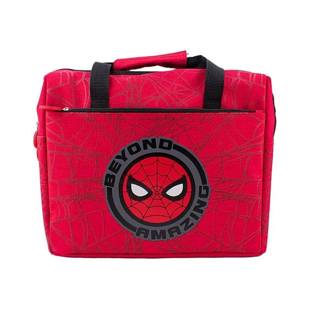 Lonchera Termica de Mano con Asa Roja Fun Kids Disney Marvel Spiderman Hombre Araña Poliester