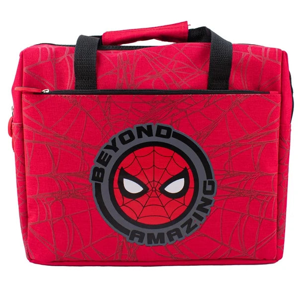 Lonchera Termica de Mano con Asa Roja Fun Kids Disney Marvel Spiderman Hombre Araña Poliester