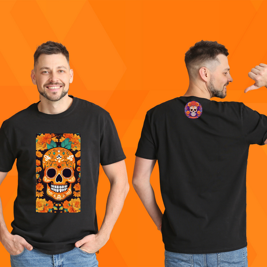 Mexican Floral Skull | T-Shirt Unisex