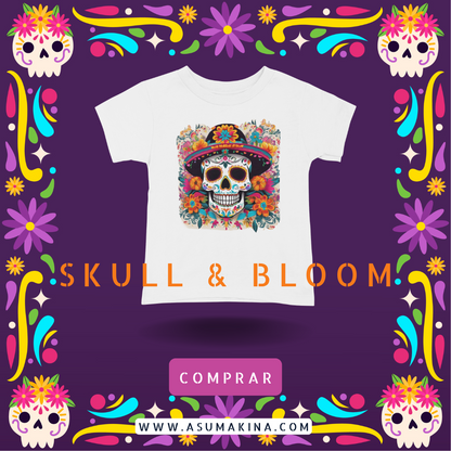 Mexican Skull & Bloom | T-Shirt Unisex