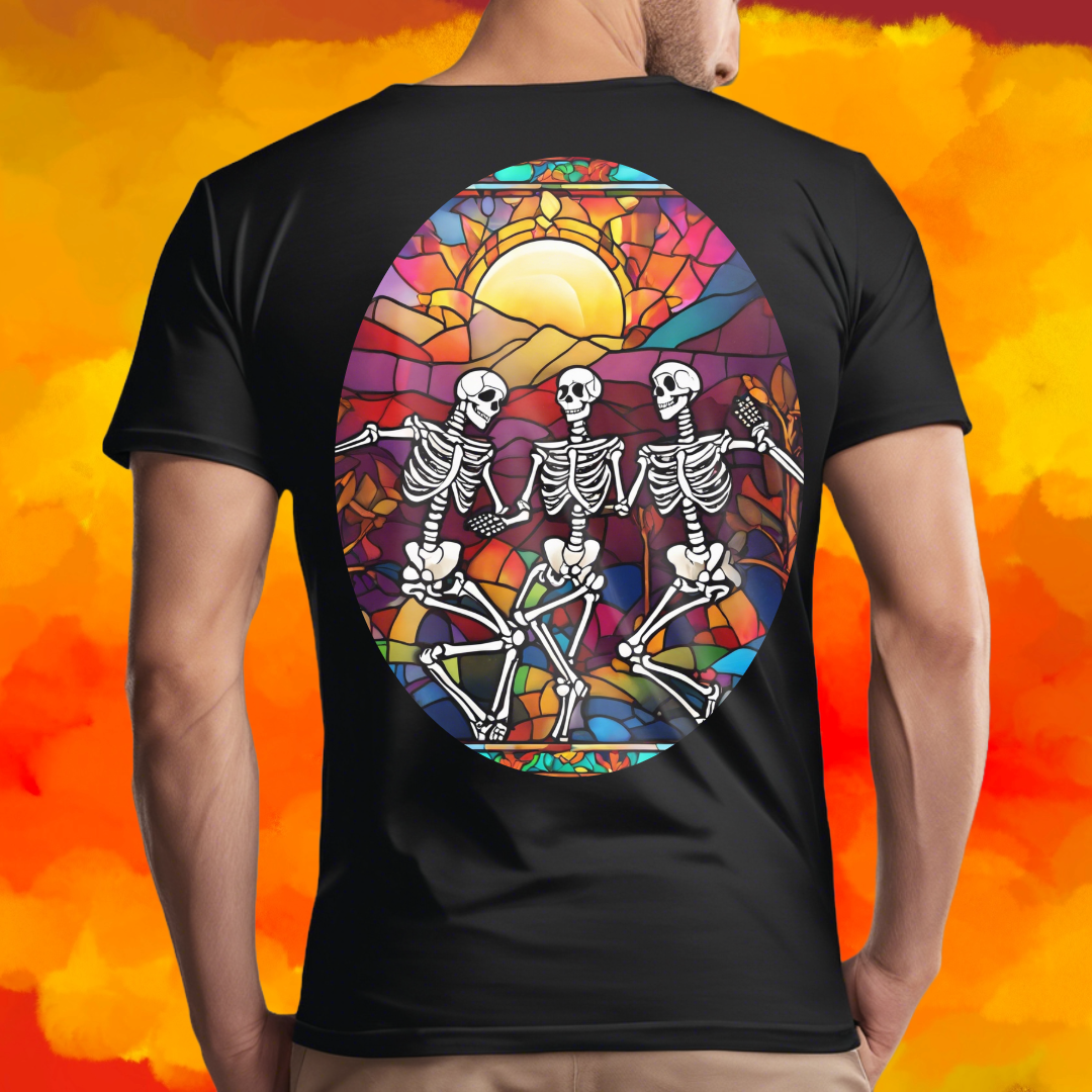 Stained Glass Calacas | T-Shirt Unisex