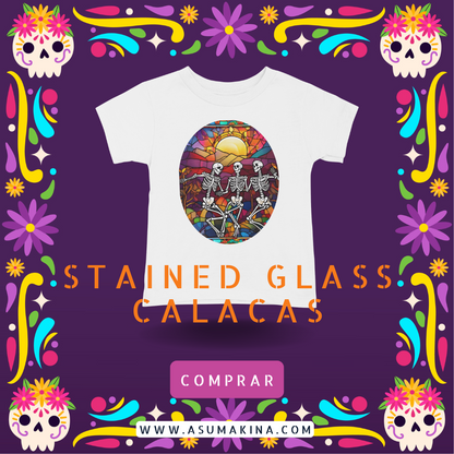 Stained Glass Calacas | T-Shirt Unisex