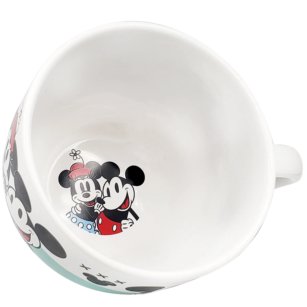 Taza Jumbo Blanca con azul Fun Kids Disney Mickey & Minnie Mouse Ceramica 820ml