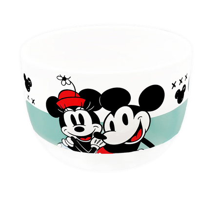 Taza Jumbo Blanca con azul Fun Kids Disney Mickey & Minnie Mouse Ceramica 820ml